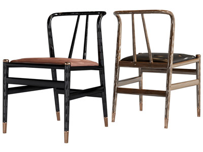 新中式休闲椅子、餐椅