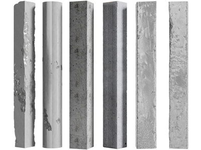 现代方形破旧水泥柱子 混凝土柱子3d模型 现代方形破旧水泥柱子 混凝土柱子