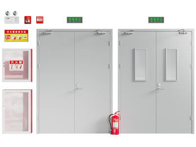 现代双扇防火门消防设备