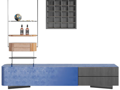 现代置物架 收纳格 装饰架