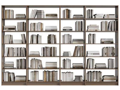 现代实木书架