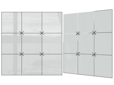 现代玻璃幕墙 钢爪