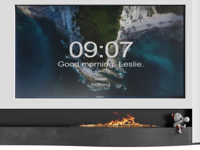 现代电视背景墙、电视