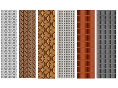 现代立体护墙板、花砖护墙板、墙饰板