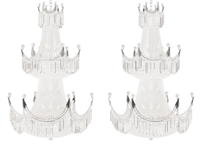 欧式水晶吊坠三层吊灯