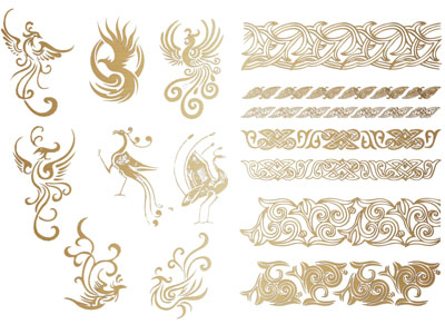 新中式凤凰剪影 雕花墙饰