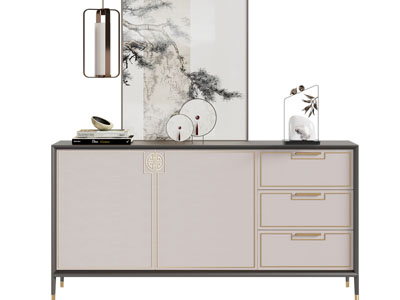 新中式玄关柜、边柜