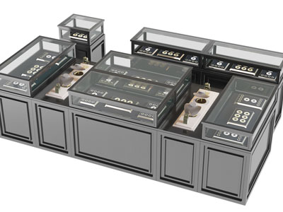 美式实木珠宝首饰展柜