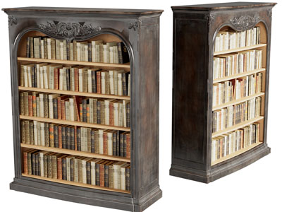 欧式雕花实木书柜