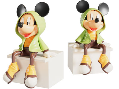 现代米老鼠雕塑雕刻摆件3d模型 现代米老鼠雕塑雕刻摆件