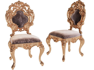 欧式古典雕花休闲椅子 餐椅