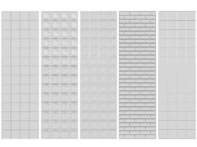 现代玻璃砖隔断3d模型 现代玻璃砖隔断