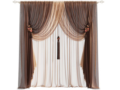 欧式窗帘杆 窗纱窗帘