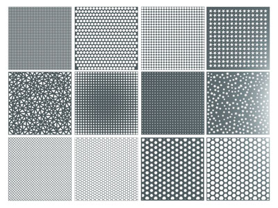 现代方形穿孔板、铝单板、装饰板、护墙板