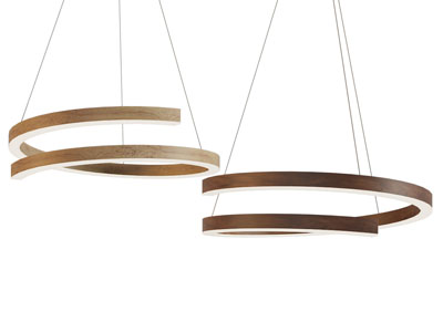 现代螺旋环状吊灯