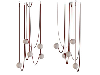 现代皮带球灯吊灯