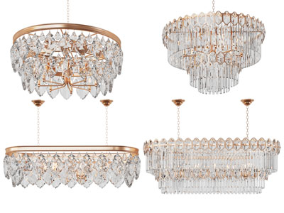 现代轻奢圆形 椭圆形水晶吊灯