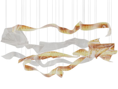 现代飘带垂线吊灯