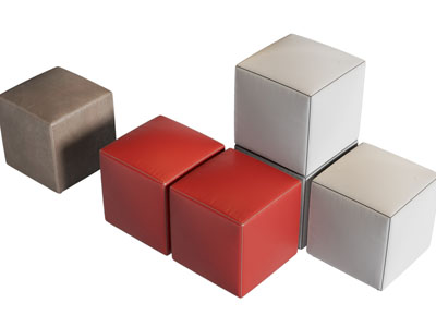 现代方形坐墩、沙发凳子