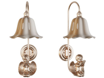 欧式装饰天使的壁灯