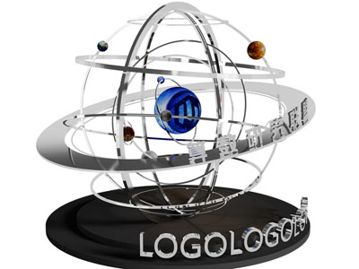 现代科技感行星雕塑雕刻美陈、打卡区3d模型 现代科技感行星雕塑雕刻美陈、打卡区