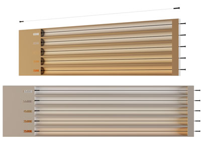 现代不同色温的天际灯 钢带线条灯 洗墙灯