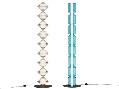 现代水晶灯罩落地灯