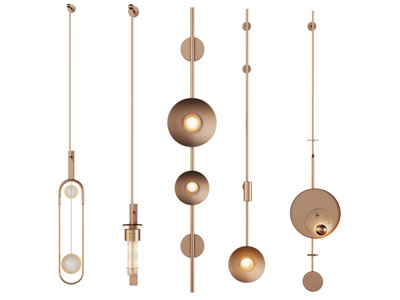 现代轻奢金属线条壁灯