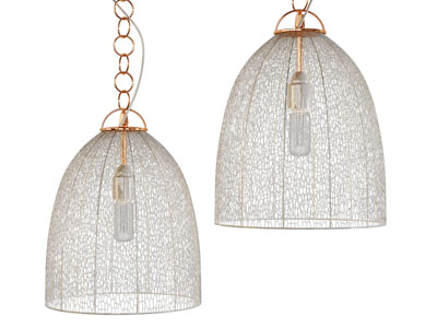 现代轻奢网状灯罩吊灯