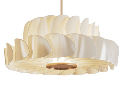 现代轻奢旋转叶片吊灯