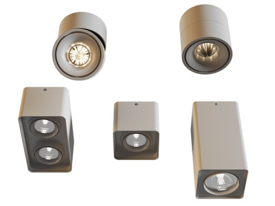 现代可转向筒灯射灯