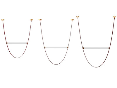 现代U字形棒管吊灯