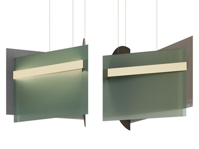 现代三角形拼接吊灯