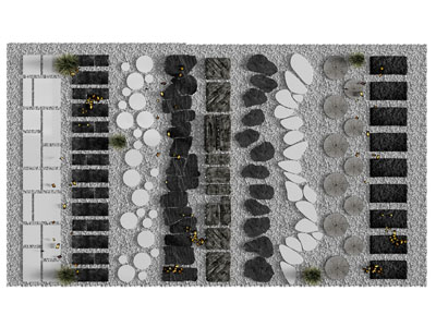 现代石径、景观石头