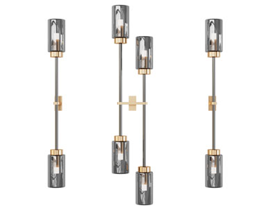 现代烟灰色玻璃灯罩壁灯