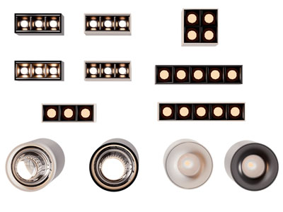 现代筒灯射灯 格栅灯