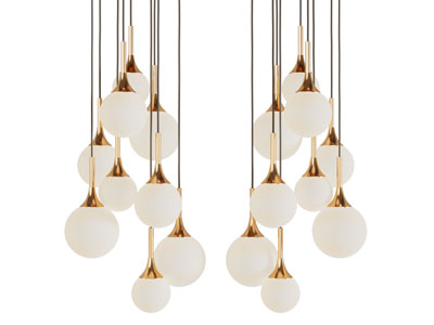 现代轻奢球灯罩吊灯