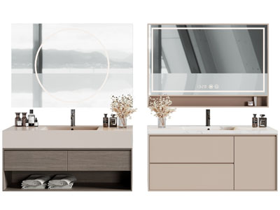 现代洗手台 镜柜 浴室柜