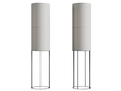 现代圆柱形落地灯