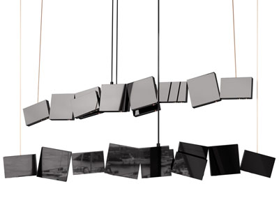 现代拼接几何方块吊灯