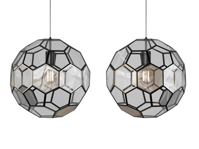 现代足球造的吊灯