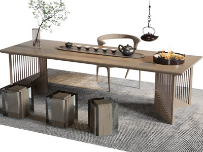 新中式茶桌椅组合