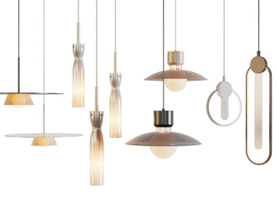 现代单头垂线吊灯 床头吊灯