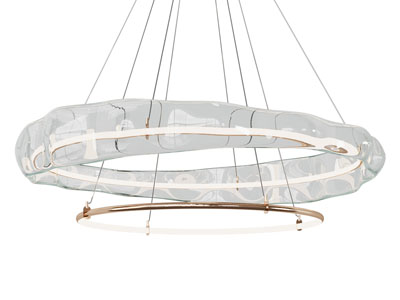 现代水晶圆环吊灯