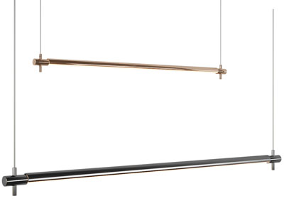 现代金属棒管吊灯