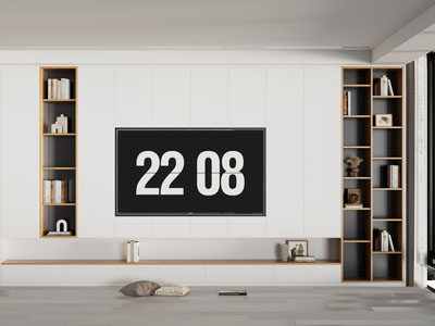 现代电视柜背景墙3d模型 现代电视柜背景墙