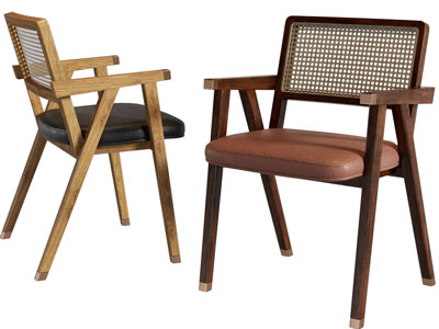 侘寂风休闲椅子、餐椅