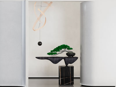 新中式松树盆景盆栽摆件