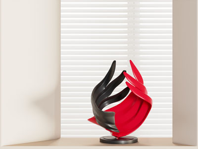 现代翅膀造雕塑雕刻摆件3d模型 现代翅膀造雕塑雕刻摆件