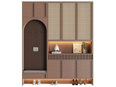 侘寂风玄关鞋柜